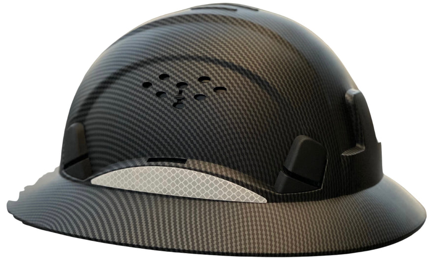 Black Carbon Fiber Hard Hat