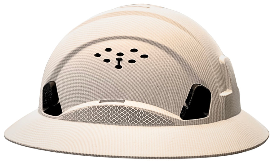 White Carbon Fiber Hard Hat