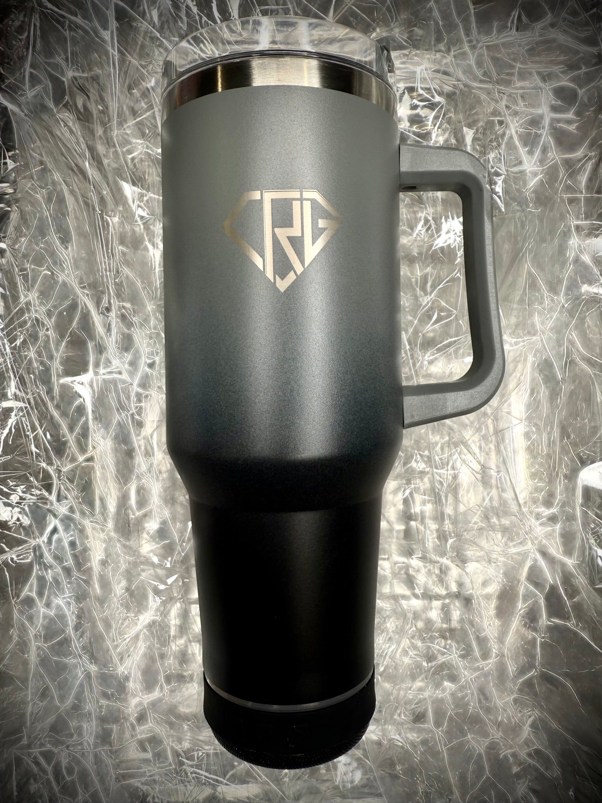 Black 40 oz BLUETOOTH SPEAKER TUMBLER