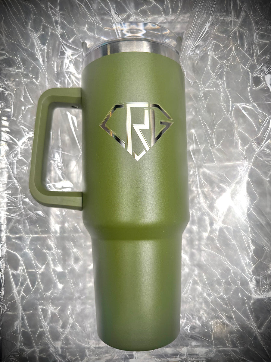 ARMY GREEN 40 OZ TUMBLER