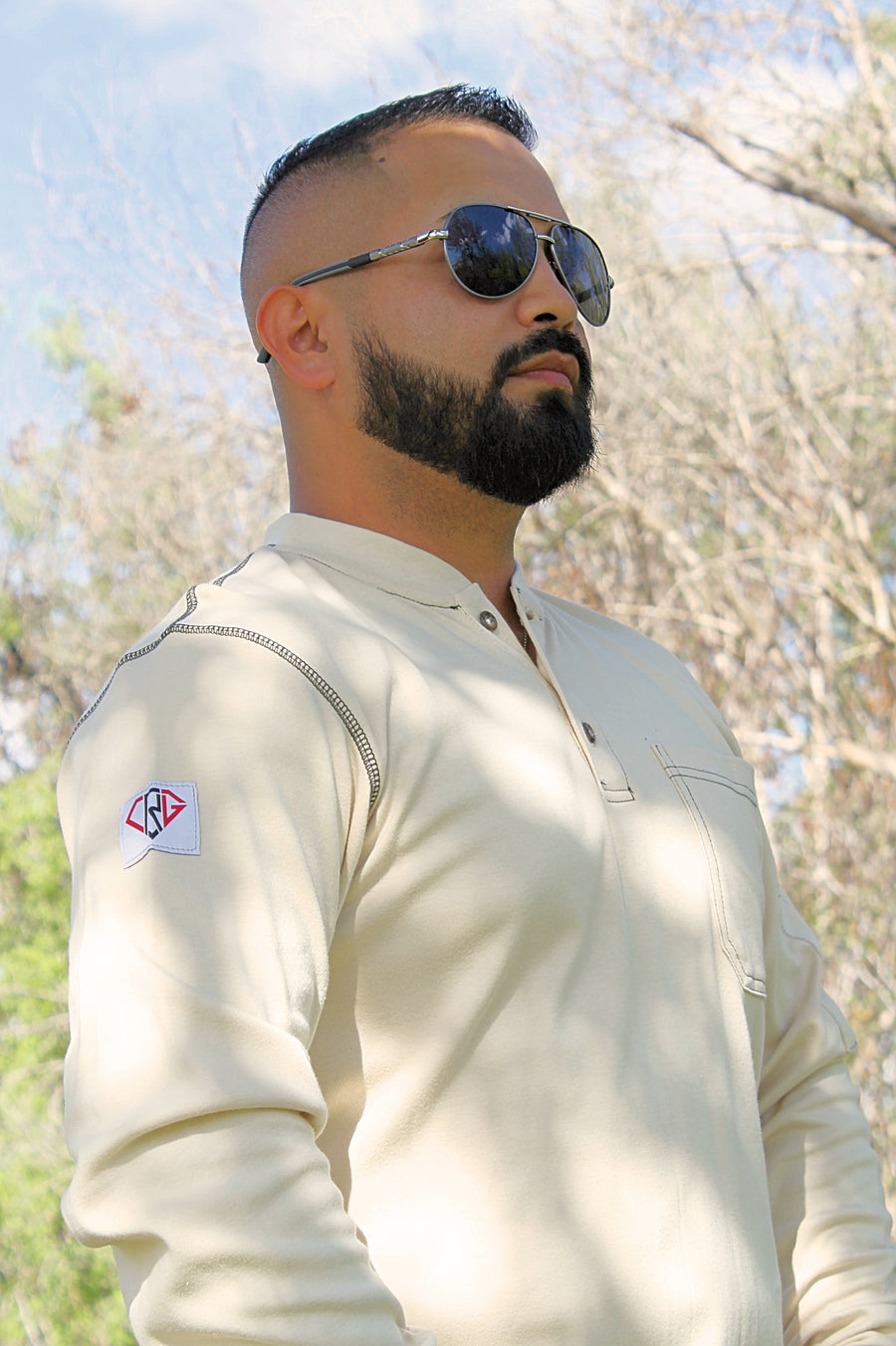 Khaki CRG FR Henley