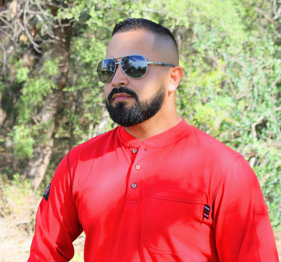 Red CRG FR Henley