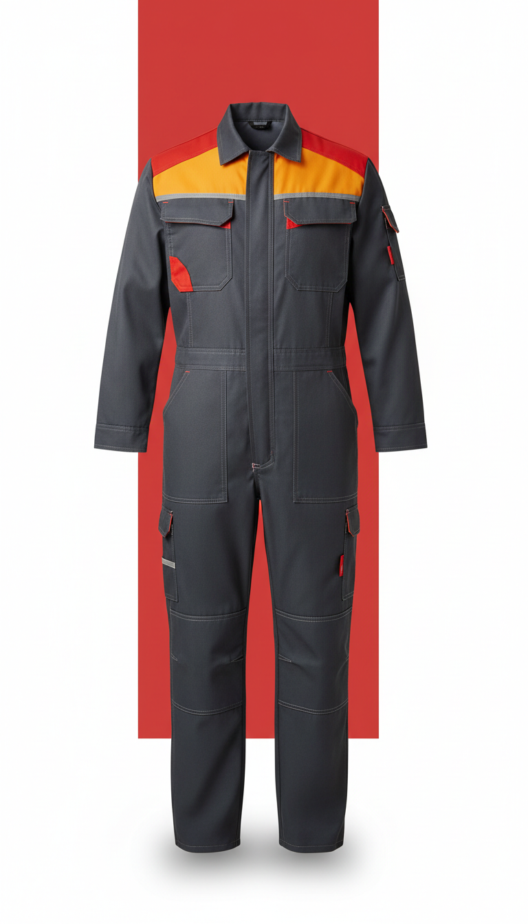 Heavy-Duty Zip Front Coveralls